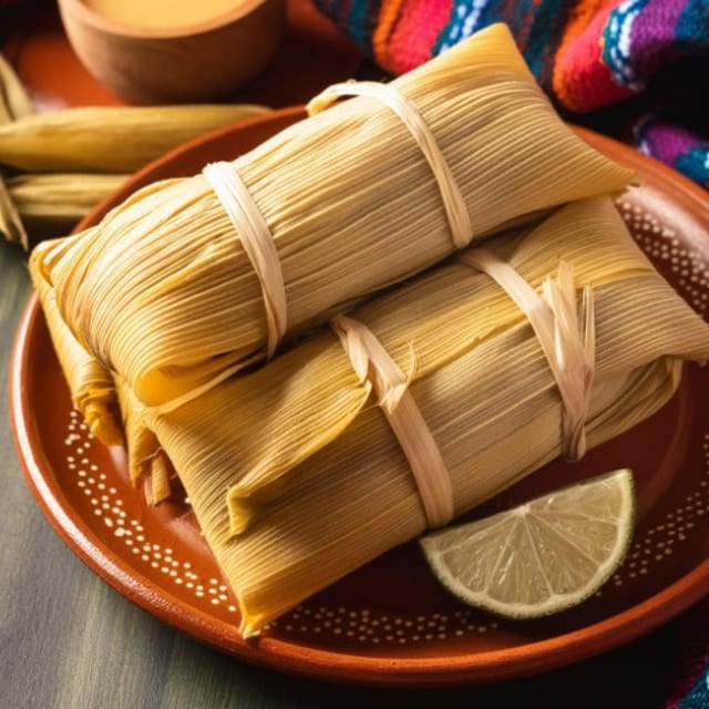 Spicy Tamal, Sourcream, Pico De Gallo (Chicken).