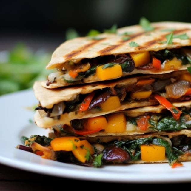 Vegetables Quesadilla.