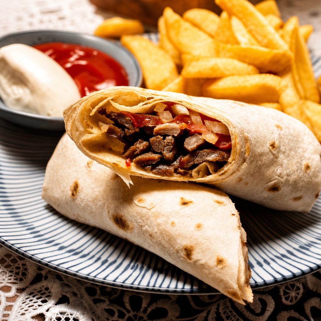 Lamb/Borrega Burrito.