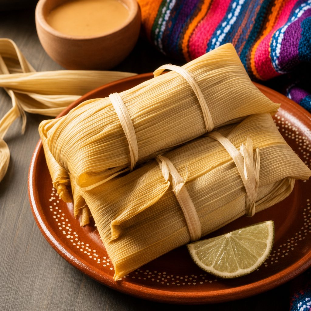Spicy Tamal, Sourcream, Pico De Gallo (Chicken).