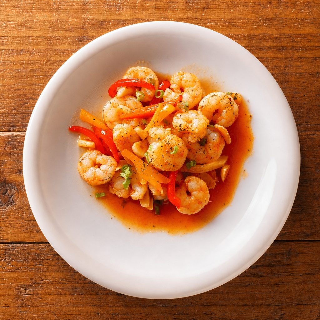 Spicy Shrimp Plates.