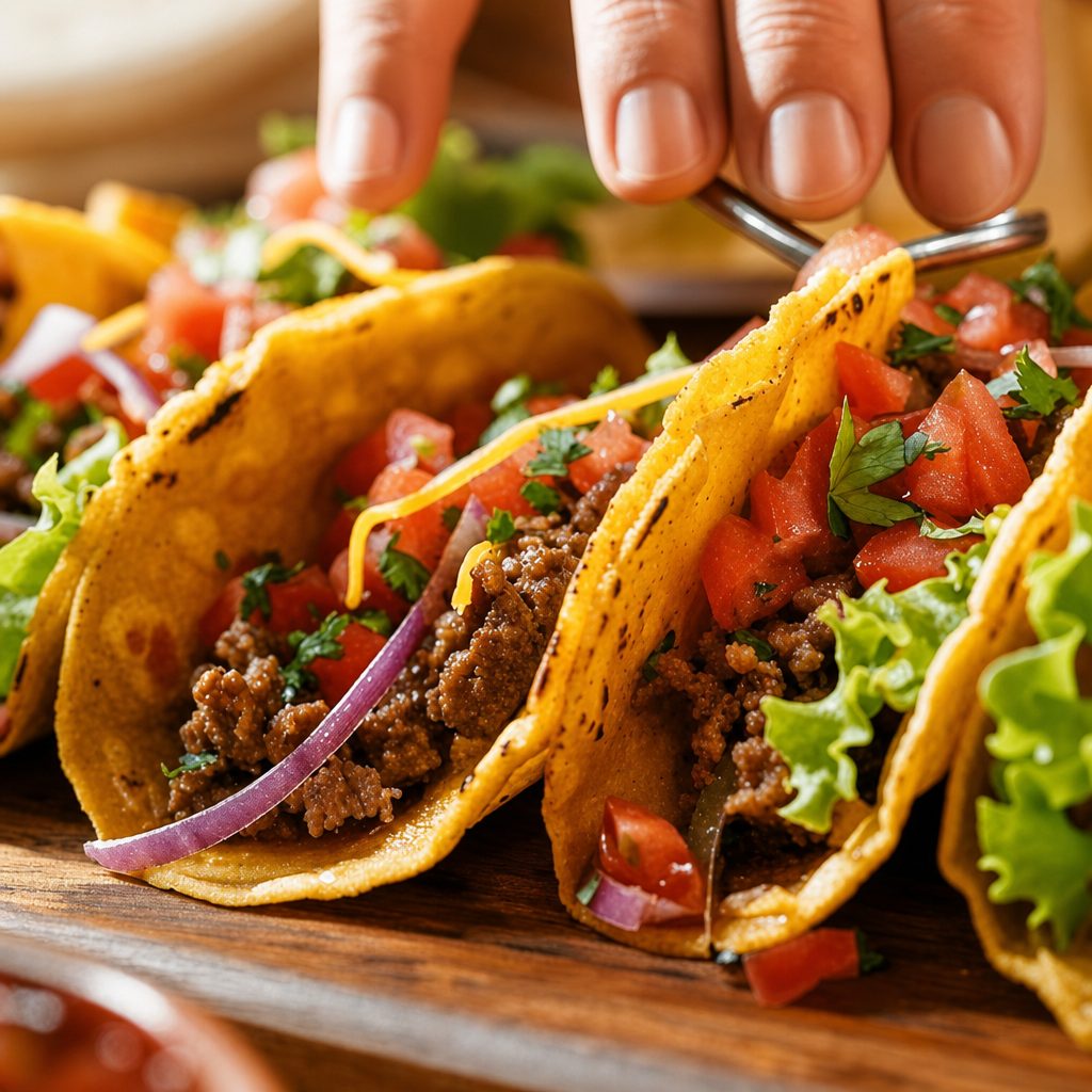 Mexican Beef Chorizo Taco.