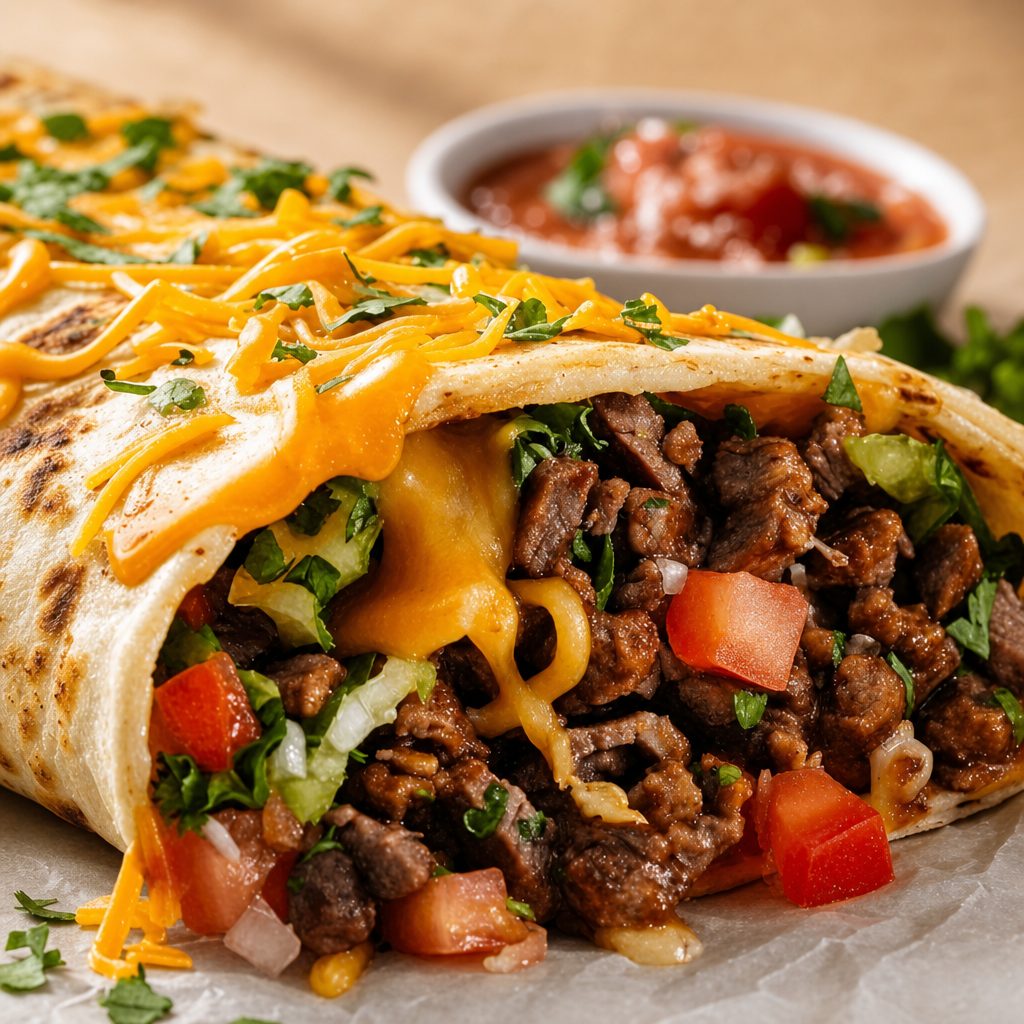 Adobadas/Beef Burrito.